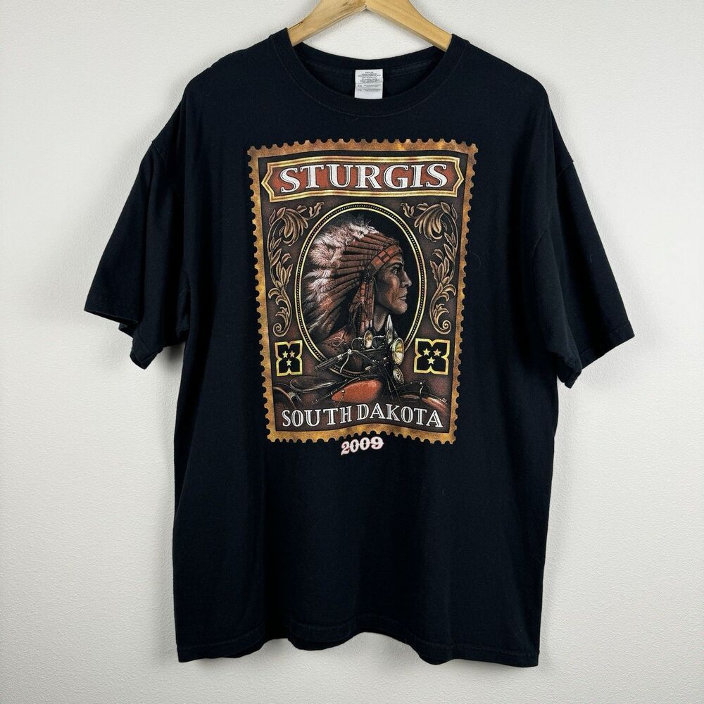 2009 Sturgis Bike Week Shirt XL Bikes Graphic Motorcycles Black Natives
